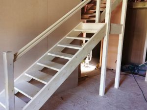 Fabrication et pose d’un escalier en bois